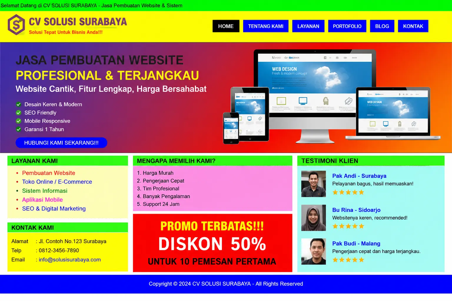 Tampilan bisnis sebelum transformasi digital